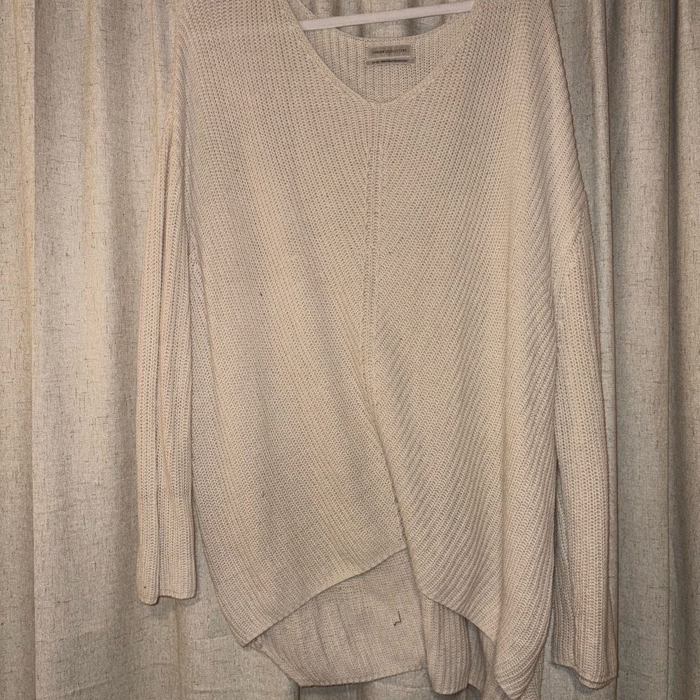 Urban Outfitters Beige V-Neck Sweater